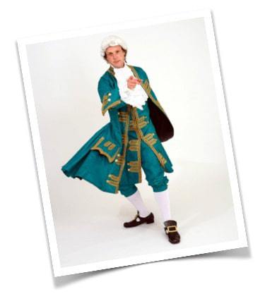 Rainer in period costume.