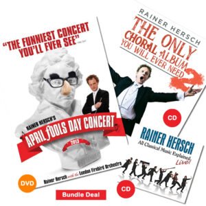 The Whole Caboodle. ‘The Only Choral Album You Will Ever Need 2’ (CD), ‘All Classical Music Explained’ – Live! (CD), and April Fools Day Concert 2013 (PAL DVD)